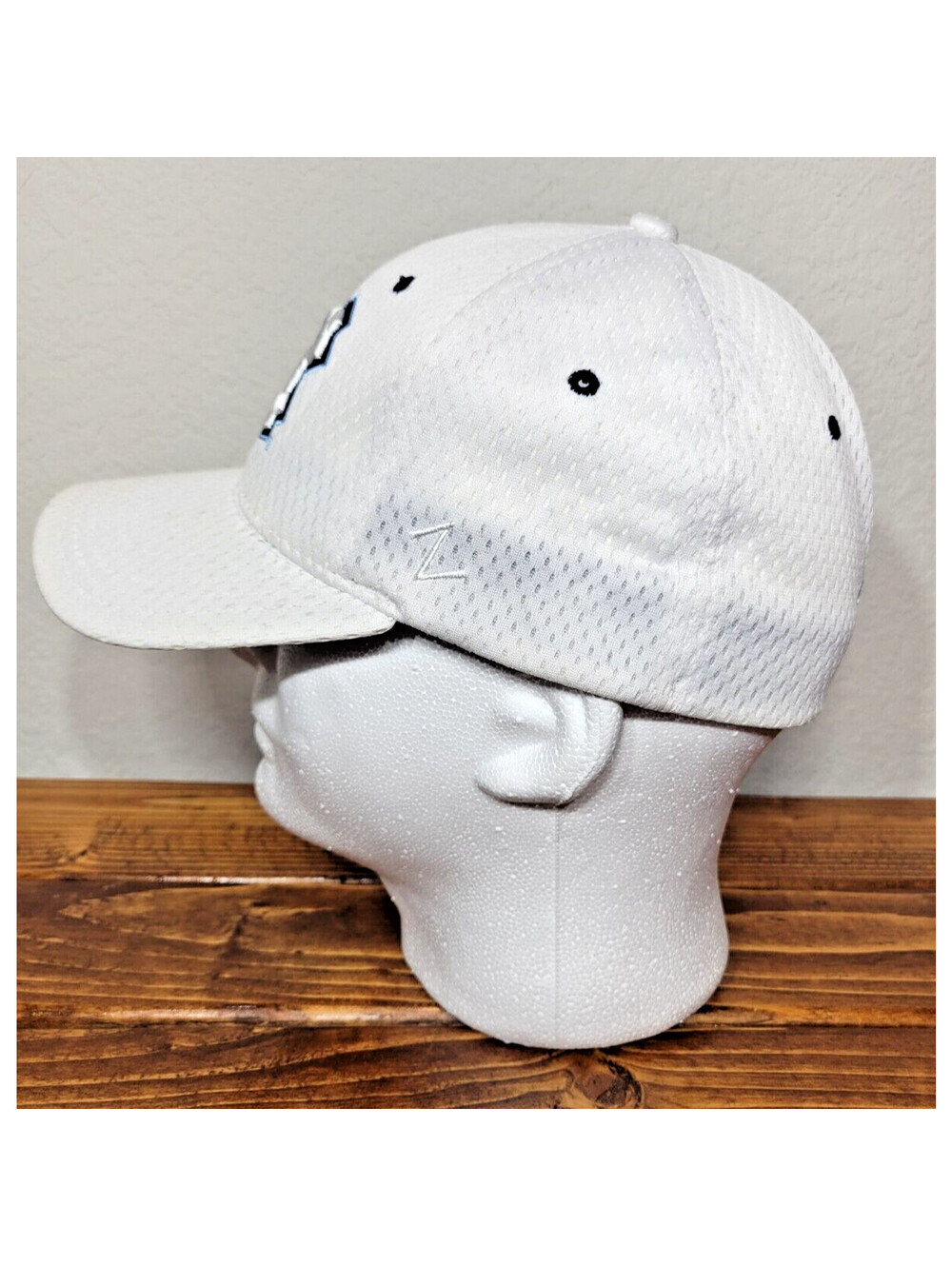 North Carolina Hat Cap Tar Heels Flex Fit Sz M/L Adult White NCAA Zephyr - Picture 4 of 8